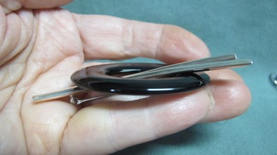 PBD Sterling Silver Modernist Peter Brams Designs signed Brooch Pin