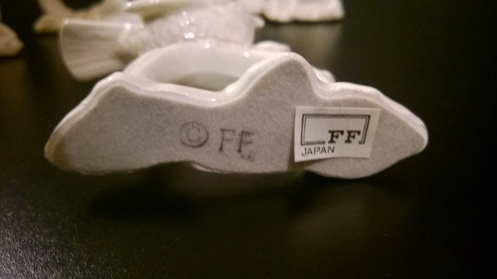 Fitz & Floyd Napkin Ring Holder Bird White Porcelain Set Of 4 Japan