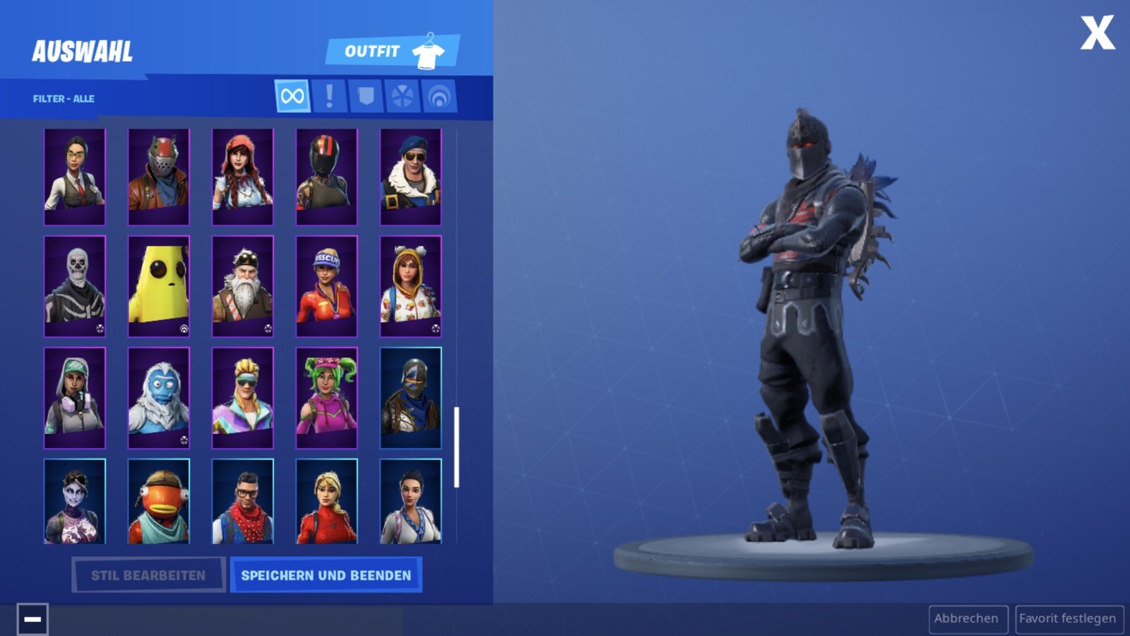 Fortnite Og Account Schwarzer Ritter Galaxy Skin Nvdia Skin - startseite
