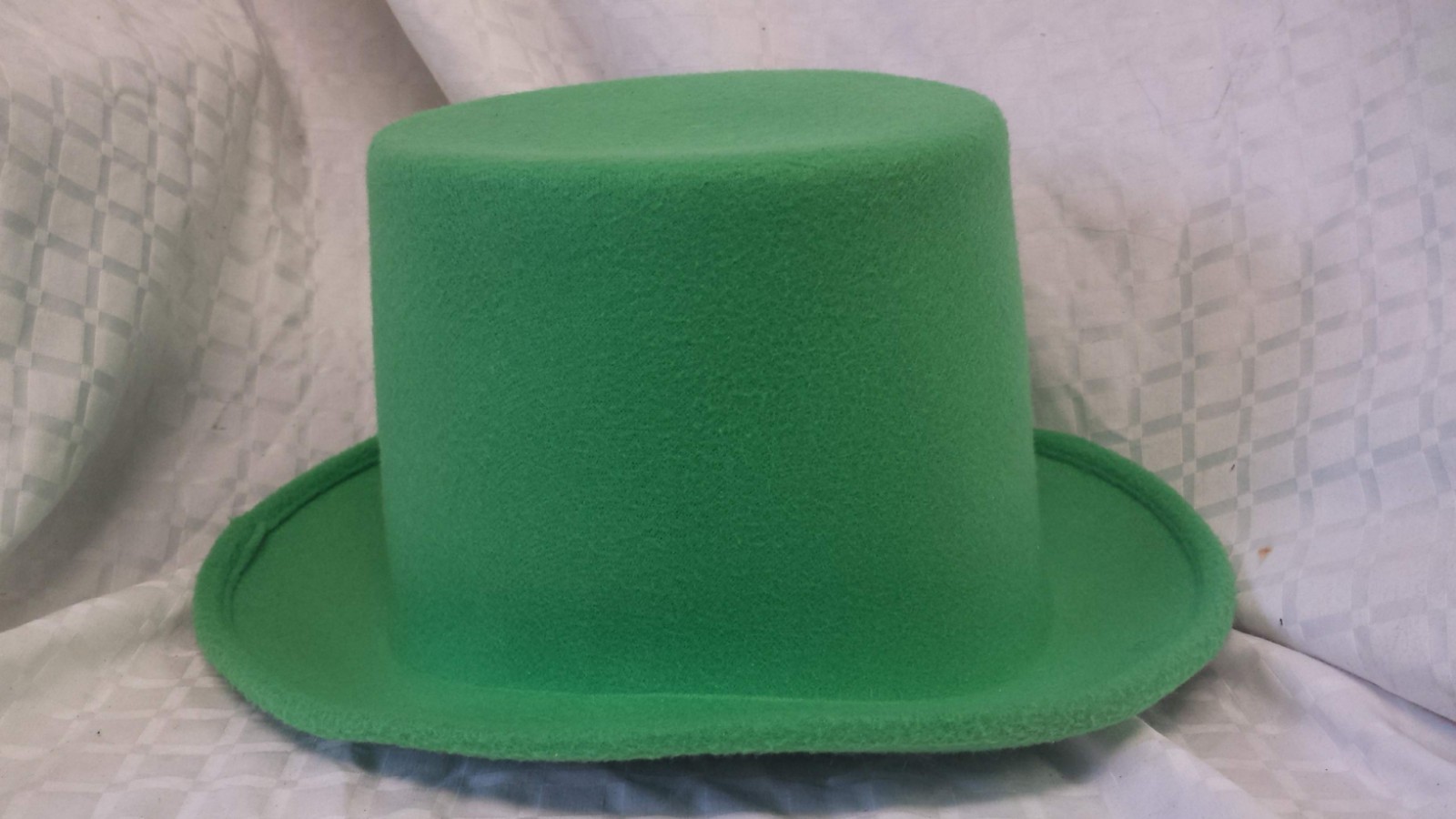 Green Top Hat Felt Topper Slash Tuxedo Victorian Costume 6