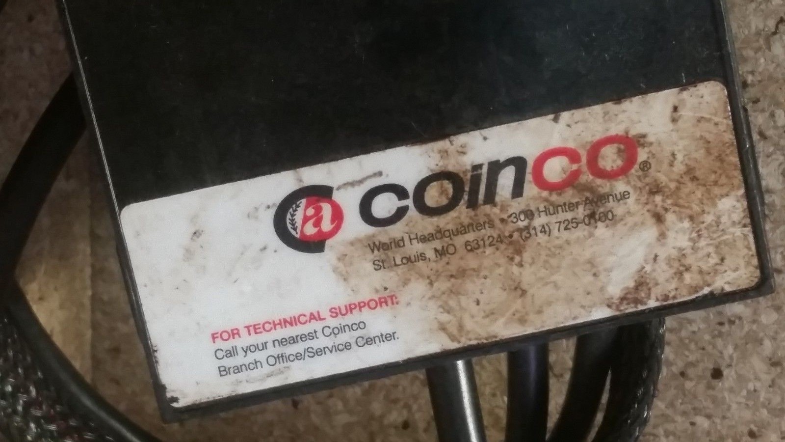 CoinCo  Bill Acceptor / Validater   BA30SA  117V   *Untested*  S4R