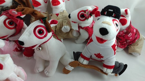 Target Bullseye Dogs Lot of 12  Plush Hawaiian Hockey Ballerina Eskimo Bunny 7