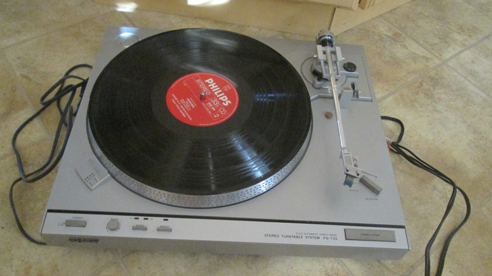 Vintage Sony PS-T33 Stereo Fully Automatic Direct Drive