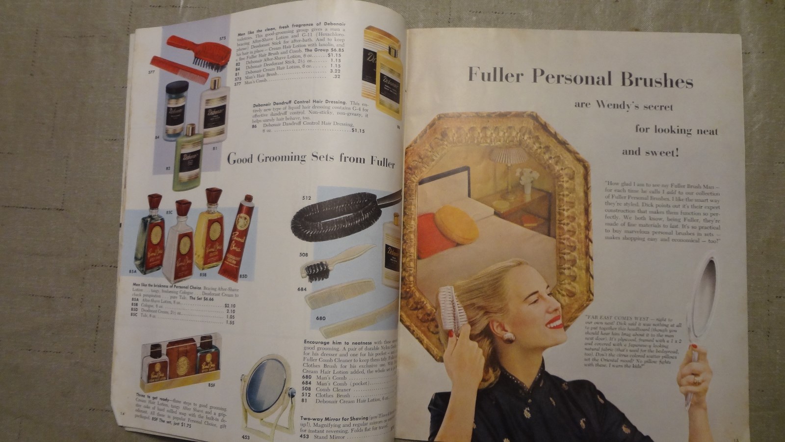 1956 FULLER BRUSH CATALOG, 50TH ANNIVERSARY