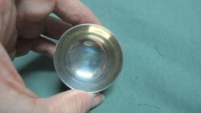 Vintage Mexico Sterling Silver Very Small Bowl/ Salt Cellar