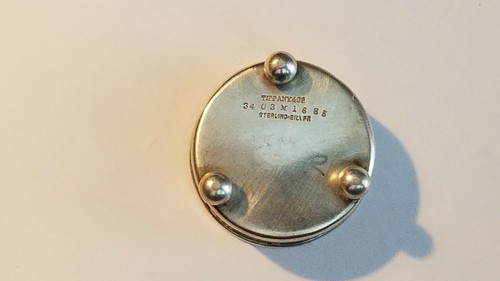 Vintage Tiffany & Co. Sterling Silver Salt Cellar With 3 Ball Feet