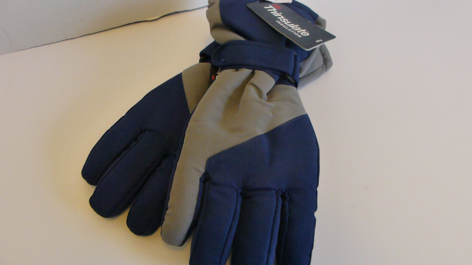 Winter Gloves Boys Girls Unisex NEW L/XL 12-16 Blue Gray Thinsulate