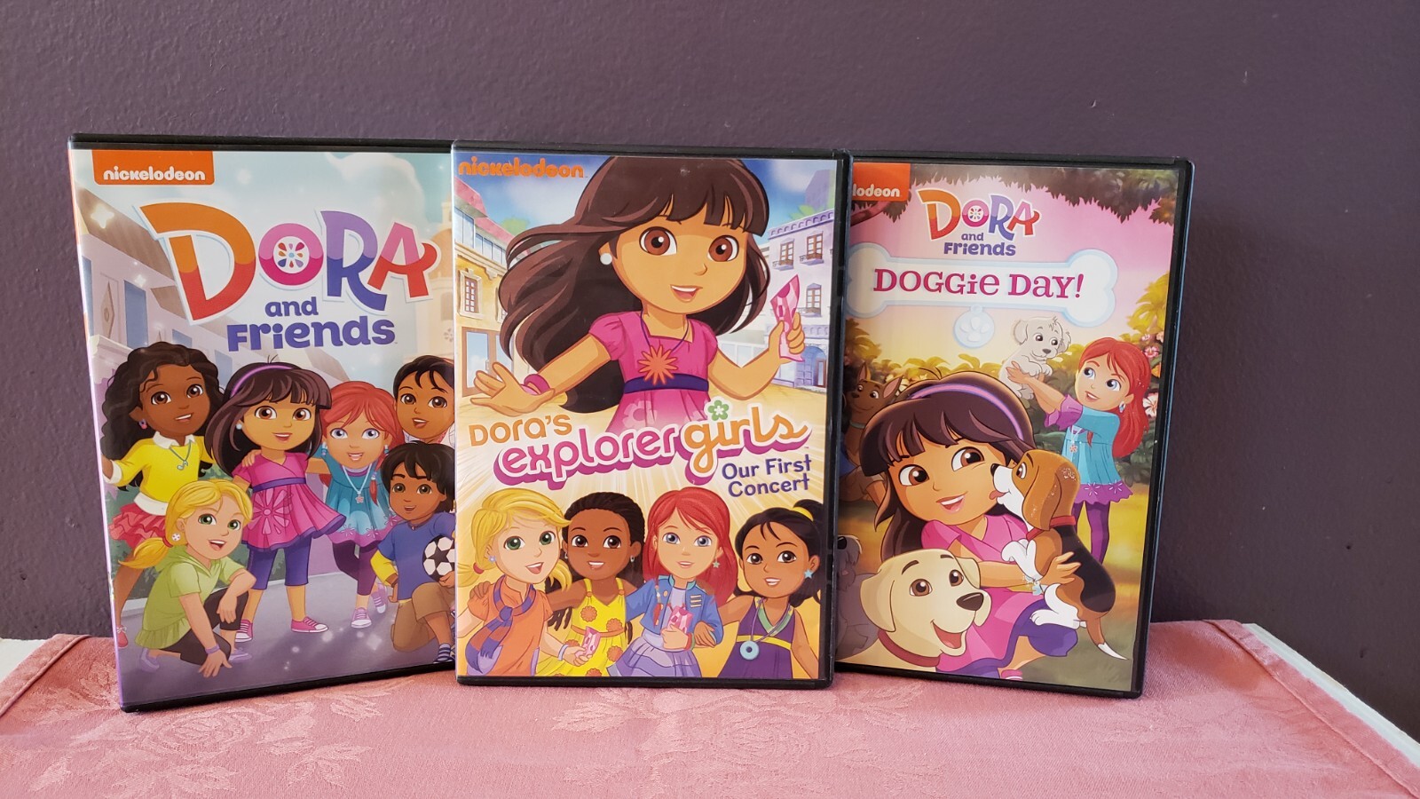 3 Lot DVDs DORA and FRIENDS (2014) & DORA'S Explorer Girls (2011