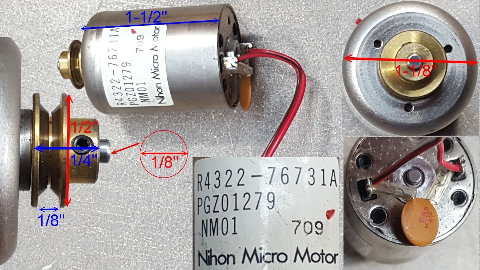 Nihon Micro Motor R4322-76731A, PGZ01279, NM01 | eBay Nihon Micro Motor R4322-76731A, PGZ01279, NM01 | eBay