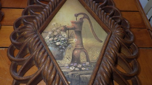 4 Brown HOMCO Home Interiors Diamond Scroll Wall Plaques 4 14.25