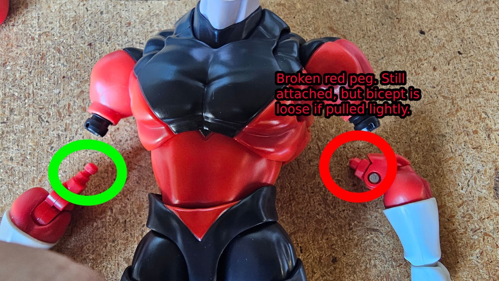 BROKEN PEG Tamashii Dragon Ball Super Jiren S.H. Figuarts Action Figure