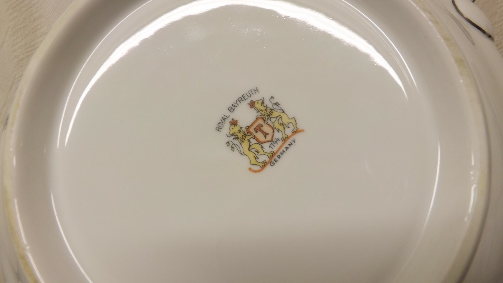 Royal Bayreuth Vegetable Bowl Marked Germany 1794