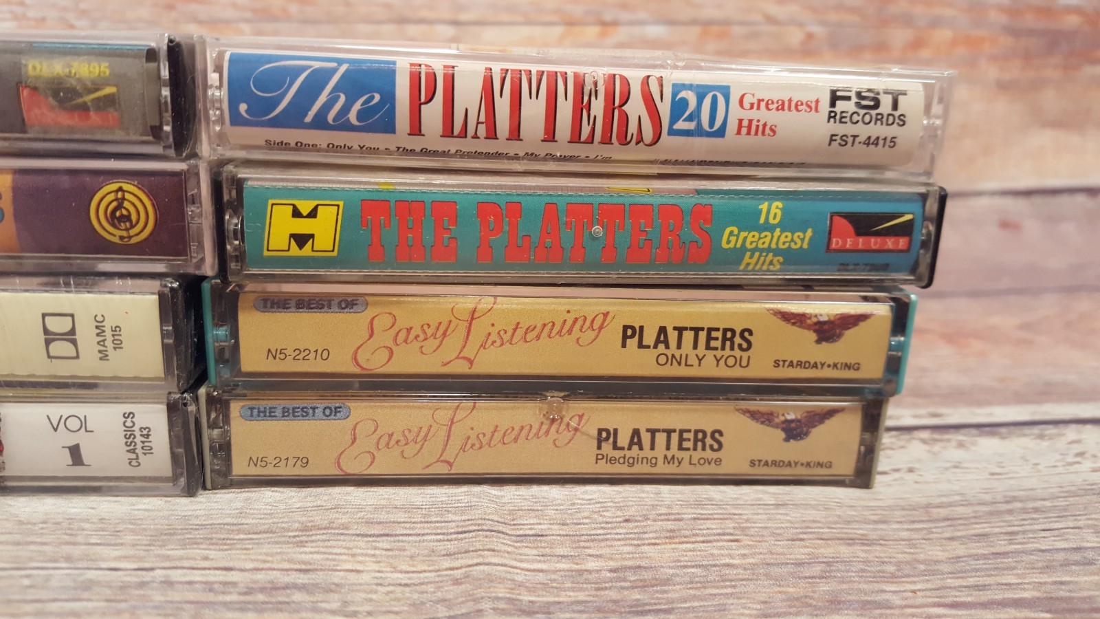 The Platters Cassette Tapes Mixed Lot Of 8 Greatest Hits Easy Listening