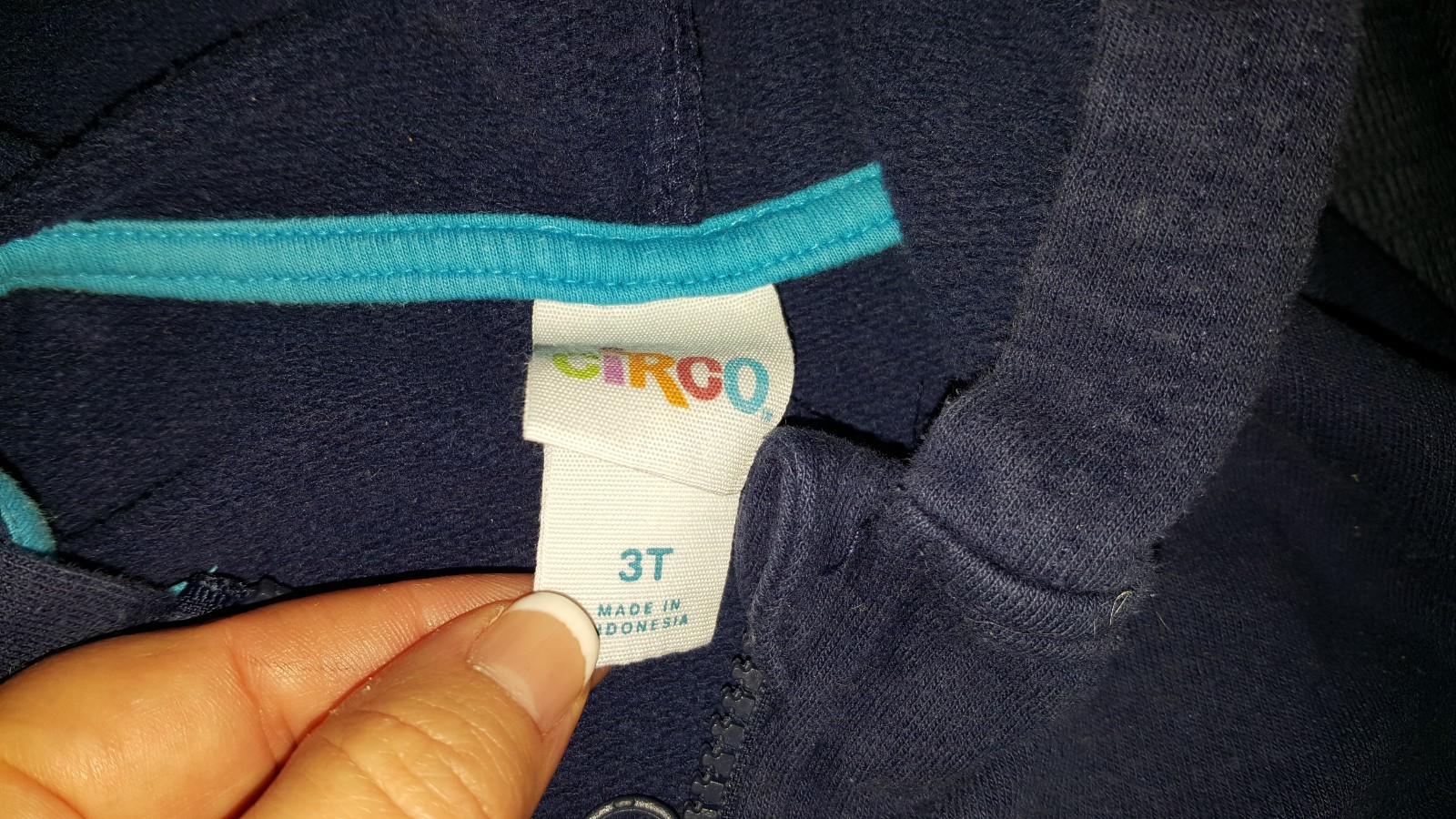 two 3T boys hooded sweatshirts - navy Circo & grey College Boys