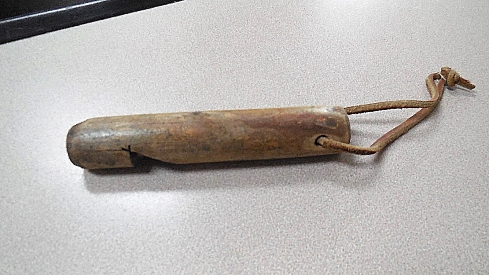 Vintage Wood Hand Carved Whistle