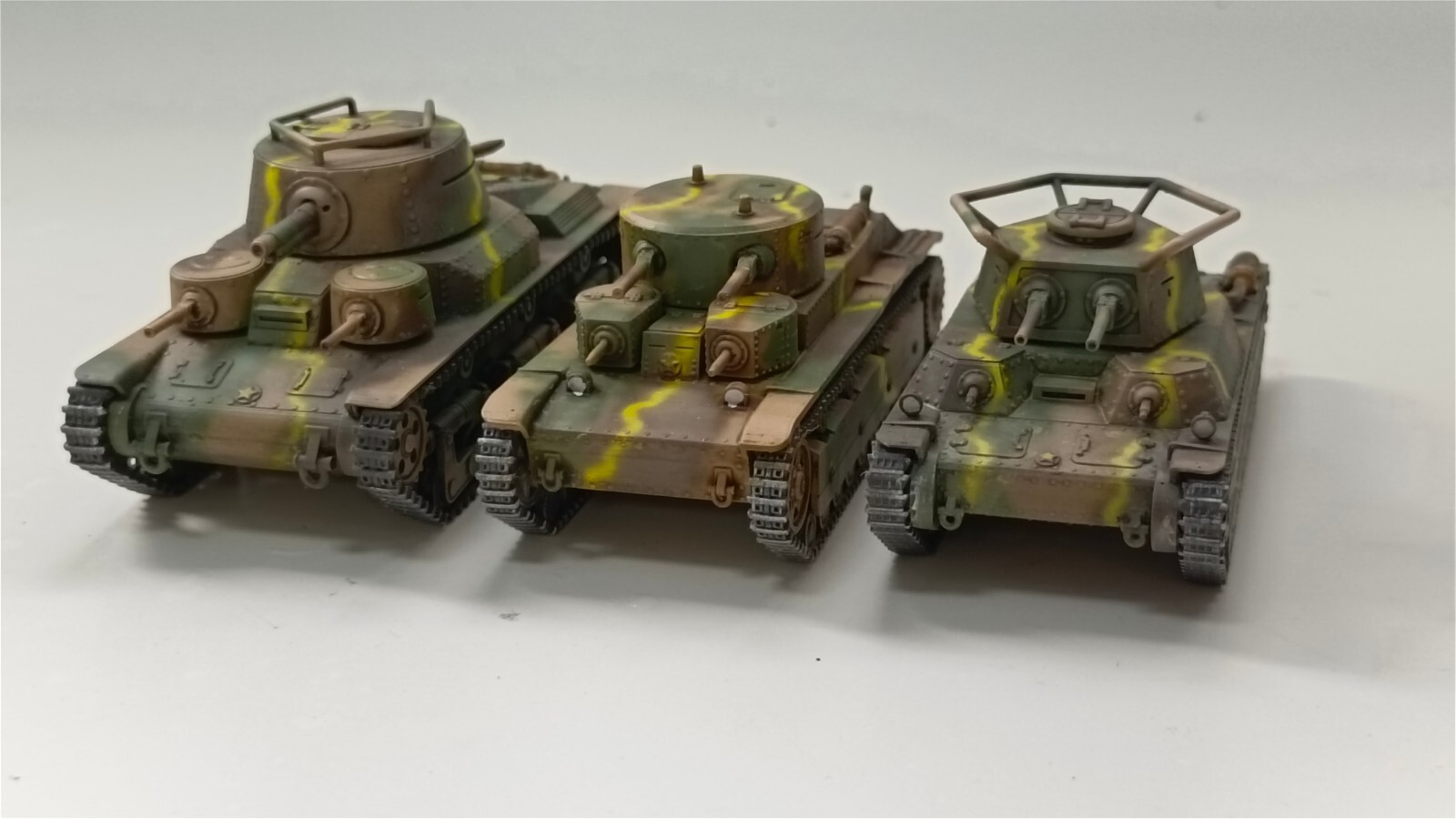 1/100 Type 96, Type 97, Mitsu 104 Japanese Project Heavy