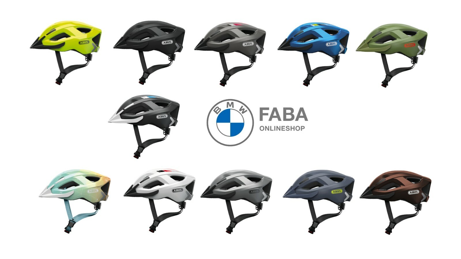 ABUS Aduro 2.0 - sportlicher Fahrradhelm mit Beleuchtung