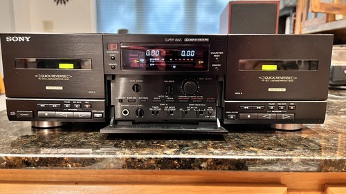 SONY TC-WR901ES Double Cassette Deck 1993 recently Serviced..   w Manual