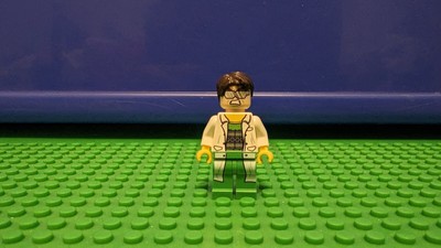 LEGO  Minifigure SH110: Dr. Octopus (Otto Octavius) / Doc Ock - White Lab Coat