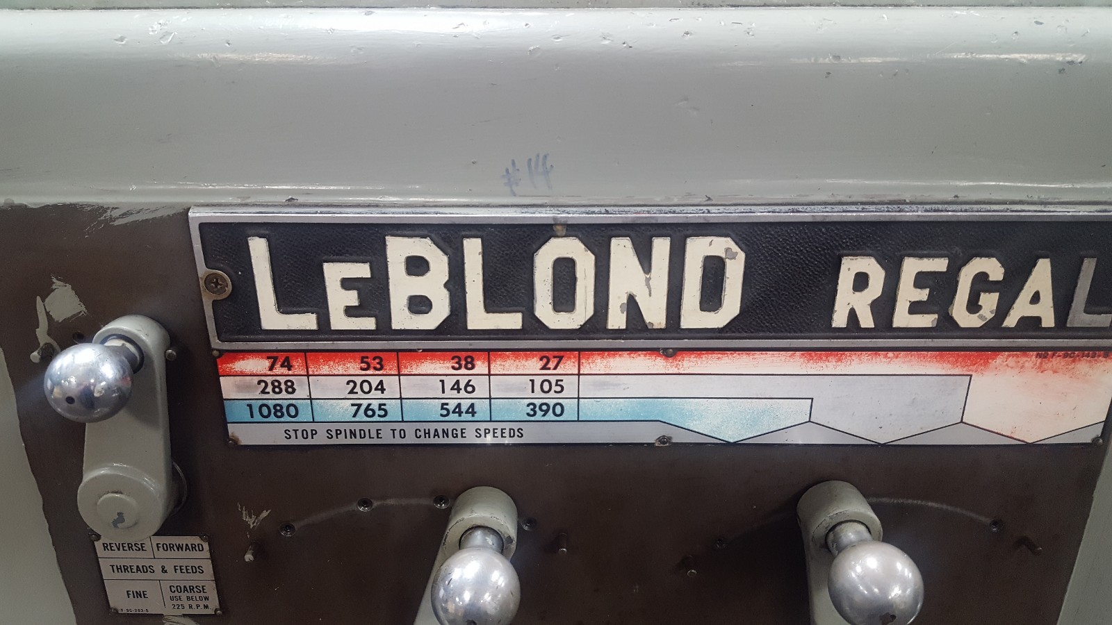 LEBLOND REGAL ENGINE LATHE LARGE TURNING