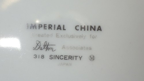 Sincerity by IMPERIAL China Salad Plates 10 7.5