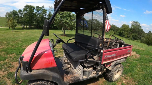 For Kawasaki Mule 3000/3010/4000/4010 UTV Bench Seat Cover w/Back 4X4 2001-2022