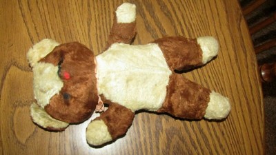 Antique Vintage 1940's  Plush Stuffed Toy Teddy Bear Brown & Tan 12