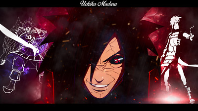 Anime uzumaki naruto uchiha madara konoha sasuke  Custom Playmat Mat Pad