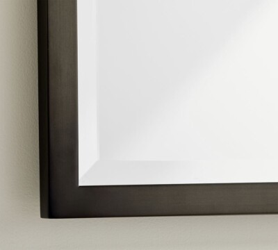  POTTERY BARN Kensington Rectangular Bronze Beveled Mirror