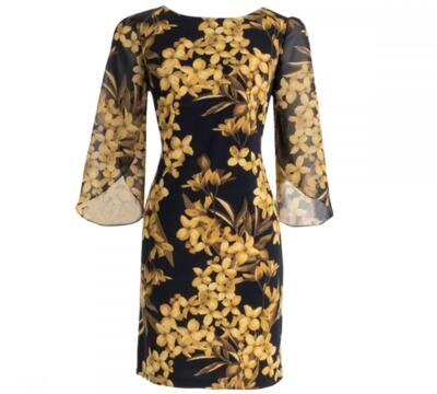 New $69 Connected Apparel  Women's Short Half Sleeve  Sheath Dress A4497