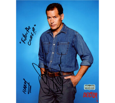 James Remar Dexter Signed 8x10 Photo - Solo With ''Follow The Code!!!'' & ''Harry'' 