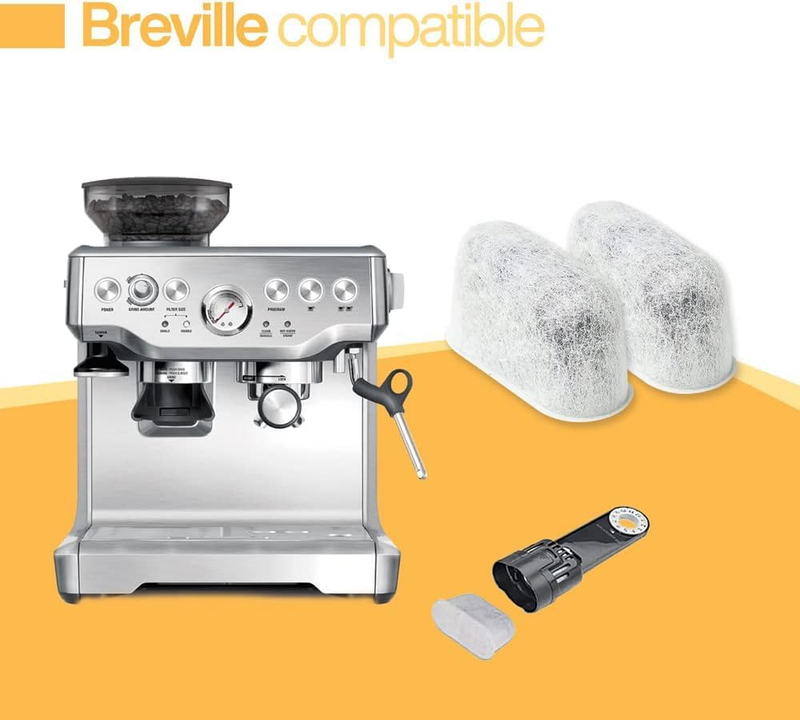 Breville 24-Pack Replacement Charcoal Water Filters - Premium Activated Charcoal