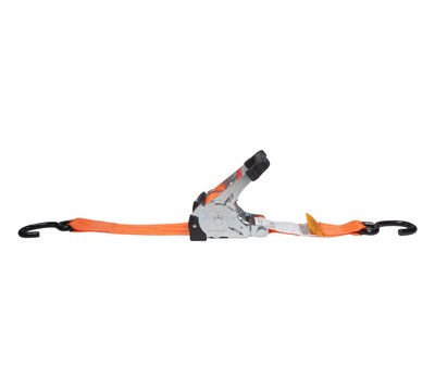 4 Pack Orange 2"x10' Auto Retractable Ratchet Straps with S Hook Tiedowns