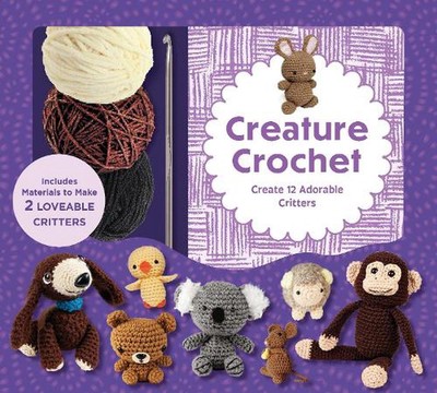 Creature Crochet Kit: Create 12 Adorable Critters - Includes Materials to Make 2