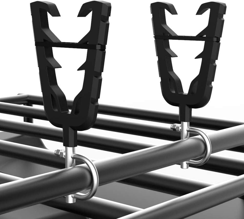 Bow & Tools Rack with Rubber Straps Grip ATV Hunting Gear Mount, Tool Holder Hun