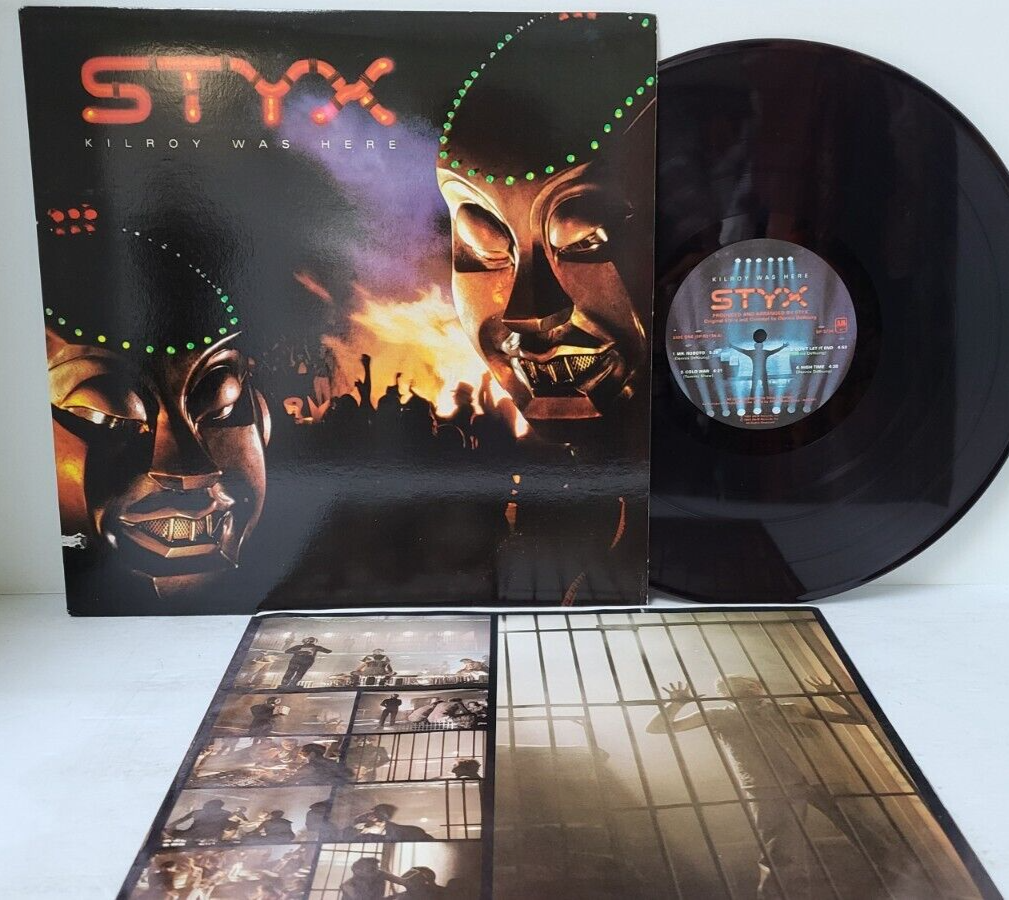 STYX Kilroy Was Here 1983 Purple Vinyl LP SP 3734 Mr Roboto