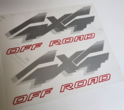 Pair 4x4 or 4x4 Off Road Decals fit 1992-1996 Ford F150, Bronco, etc TOP QUALITY