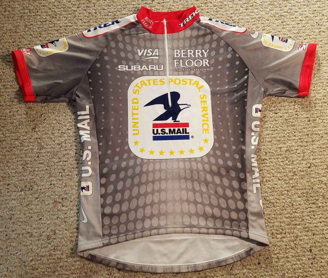 United States Postal Service Cycling Jersey Nike m/i Italy