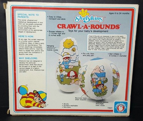 Rarw Sealed Shelcore Inflatable Expandable Crawl-A-Rounds Vintage Shelykins New