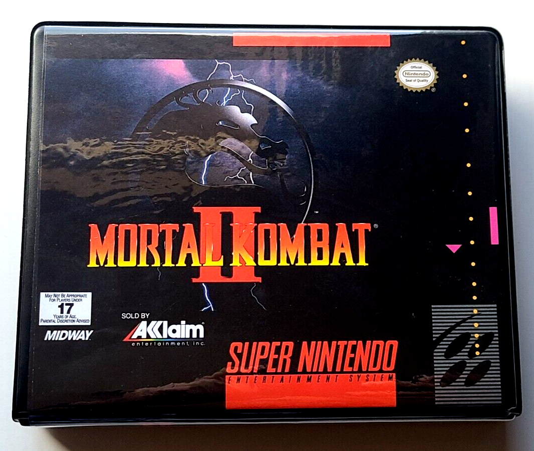 Mortal Kombat II CASE ONLY Super Nintendo SNES Box BEST