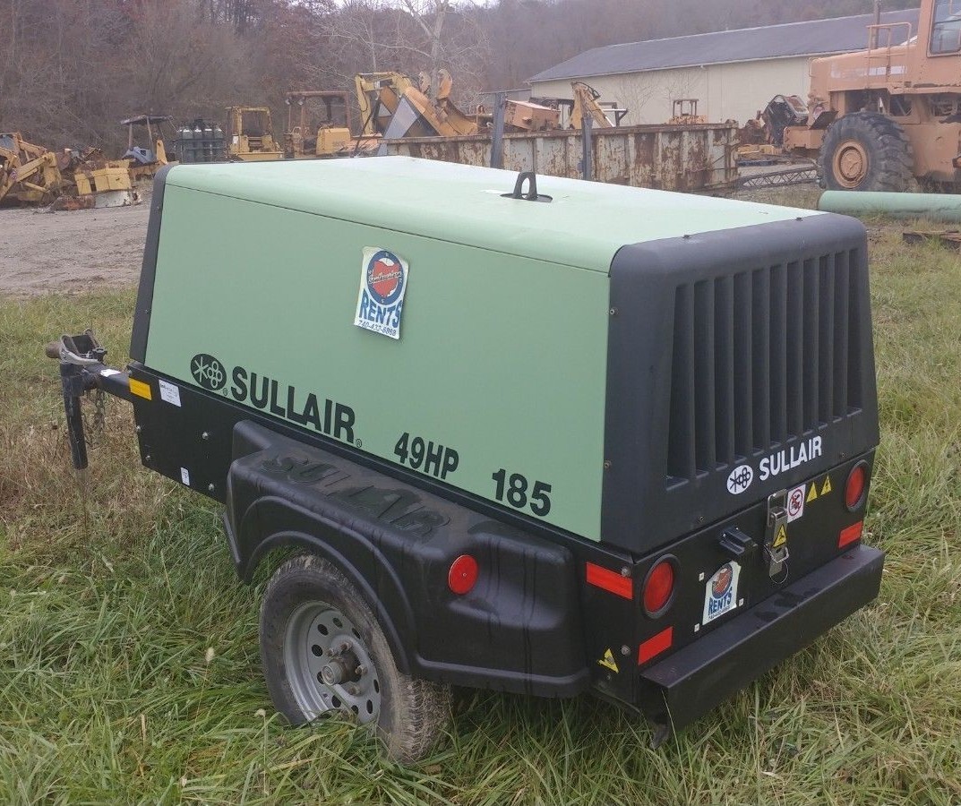 Sullair 185CFM Towable Air Compressor 49HP