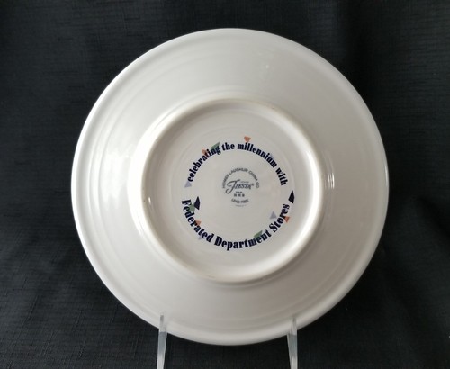 Fiestaware millennium Luncheon plate Fiesta 2000 Federated Exclusive plate