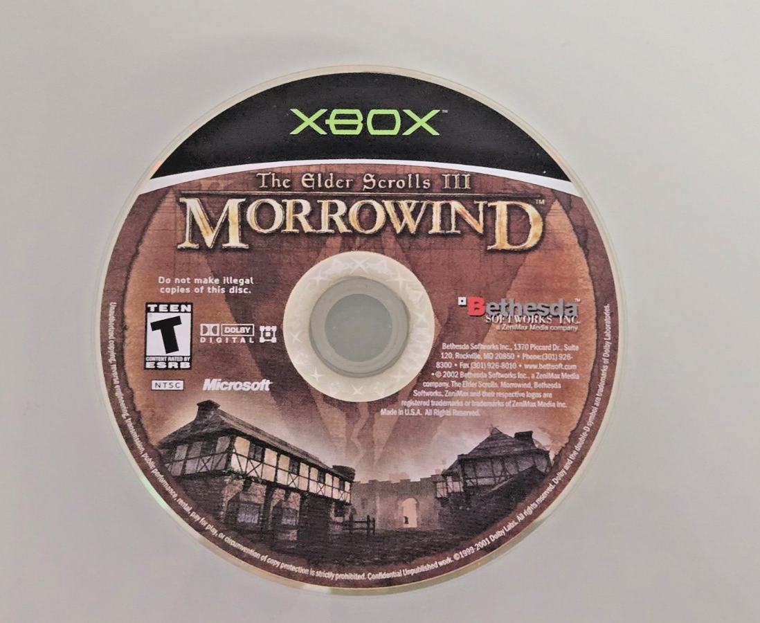 The Elder Scrolls 3 III Morrowind (Microsoft Xbox, 2002) Disc Only
