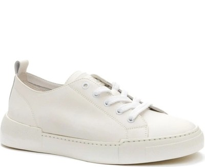 Keddo Women's Beige Leather Fashion Sneakers Casual 857034-09-03