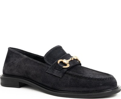 Sergio Moretti Damen Blaue Leder Loafer Freizeit SM6014-3480BLU