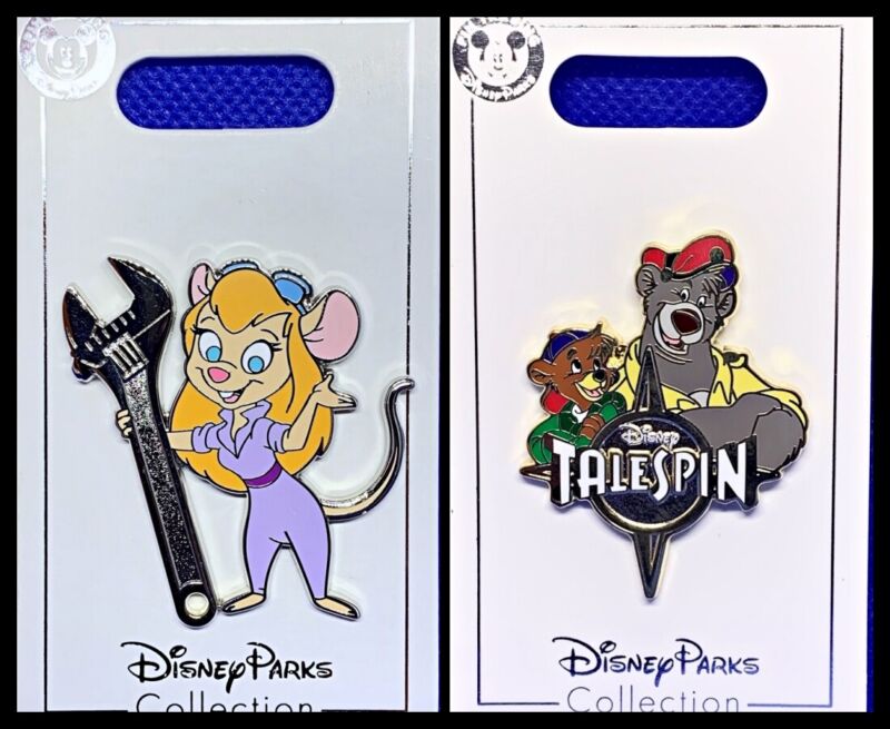 Disney Parks 2 Pin lot Gadget Rescuers + Talespin - New
