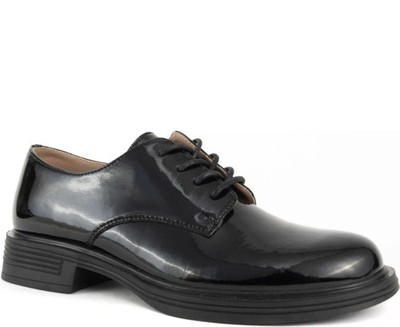 Santino Milano Damen Schwarze Leder Ballerinas Elegant SAN602625103