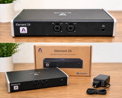 Apogee Element 24 Thunderbolt Audio Interface w/ Power Adapter, Box, Optical I/O