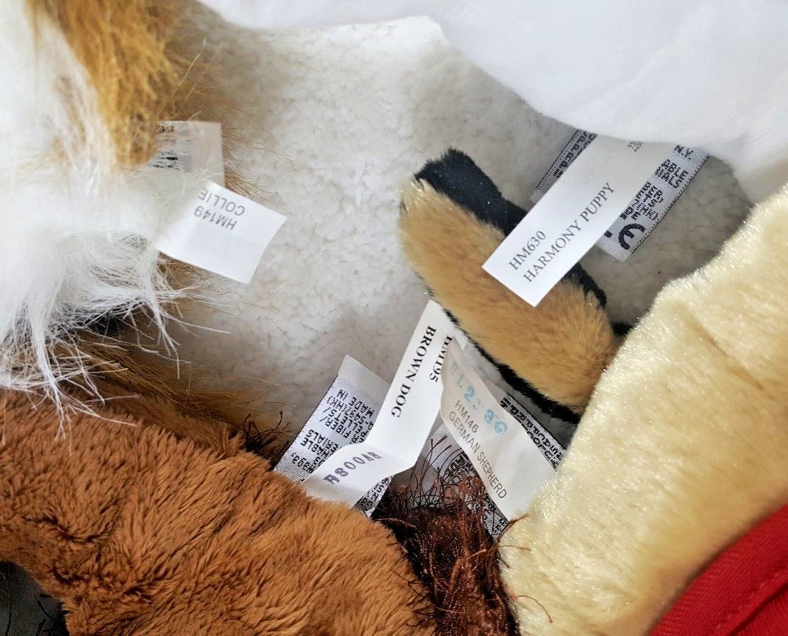 Ganz Webkinz Lil Kinz Lot NO CODE 4 Signature Plush Stuffed Animal Toys Dogs Dog