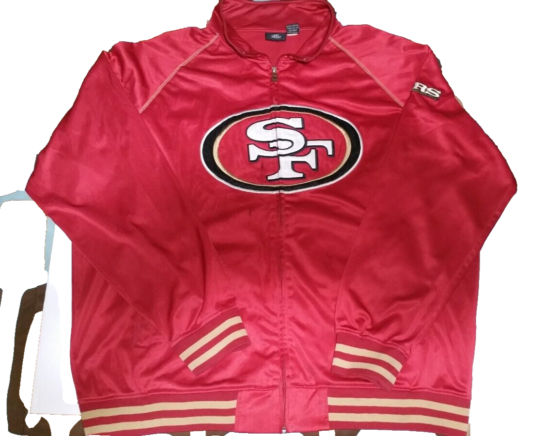 NFL Team Apparel San Francisco 49ers Red Full Zip Jacket Size 3XL